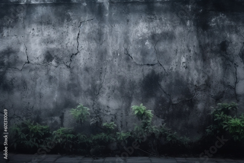 background scary old cement wall concept of horror and Halloween