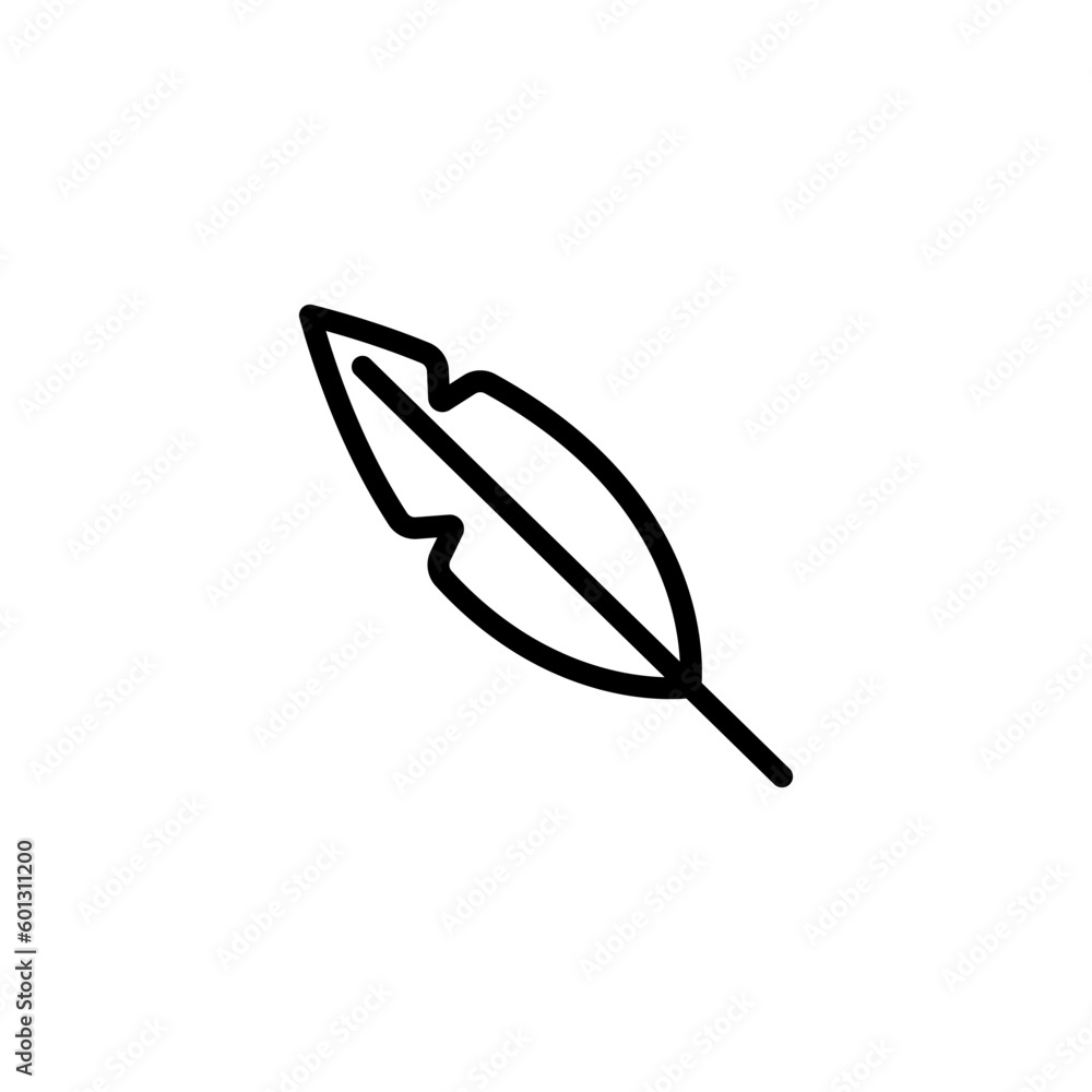 feather pen sign symbol vector feather pen sign symbol vector