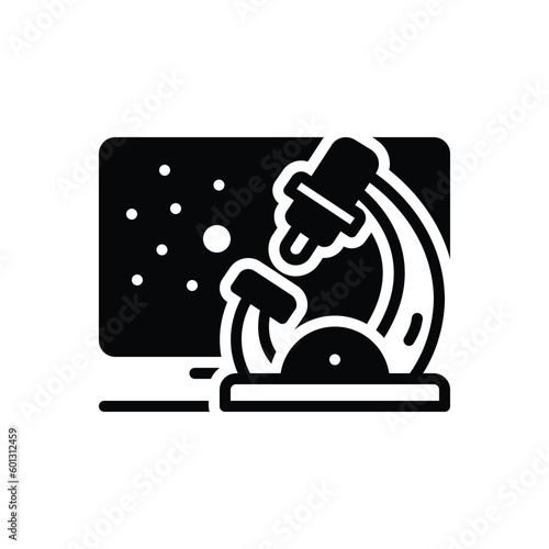 Black solid icon for pathology 