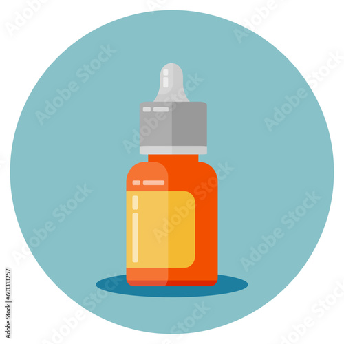 Flat design of nasal drops for medicine and healthcare. Illustration for websites, landing pages, mobile applications, posters and banners. Trendy flat vector illustration