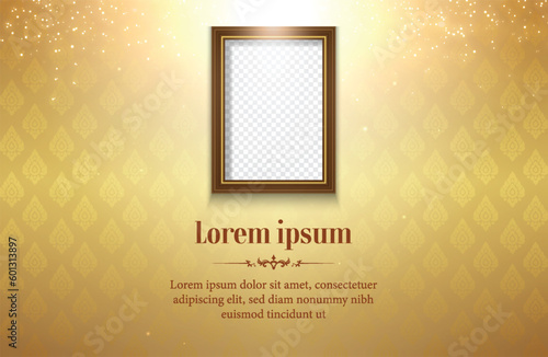 Thai pattern background for greeting card, advertising, website, flyers, posters.
