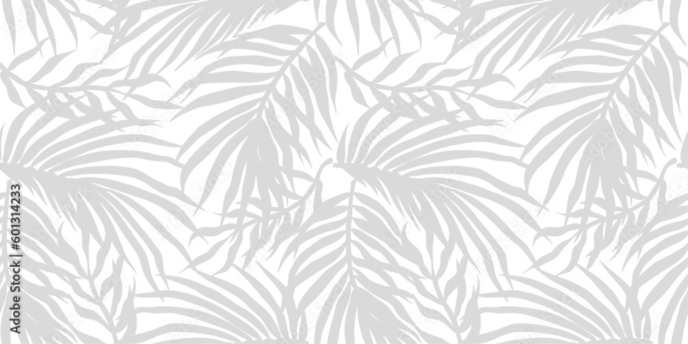 Tropical exotic leaves or plant seamless pattern for summer background and beach wallpaper - obrazy, fototapety, plakaty 