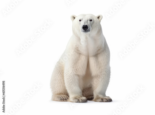 Photo polar bear isolated on a white background