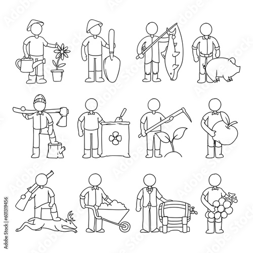agriculture clip art set