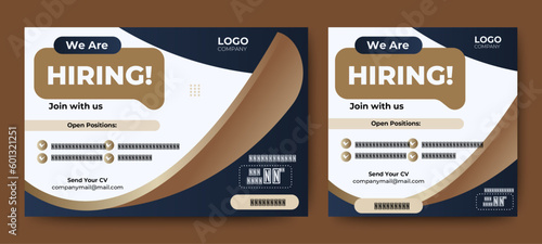 Job vacancy templates. We are hire jobs that are used on social media content.