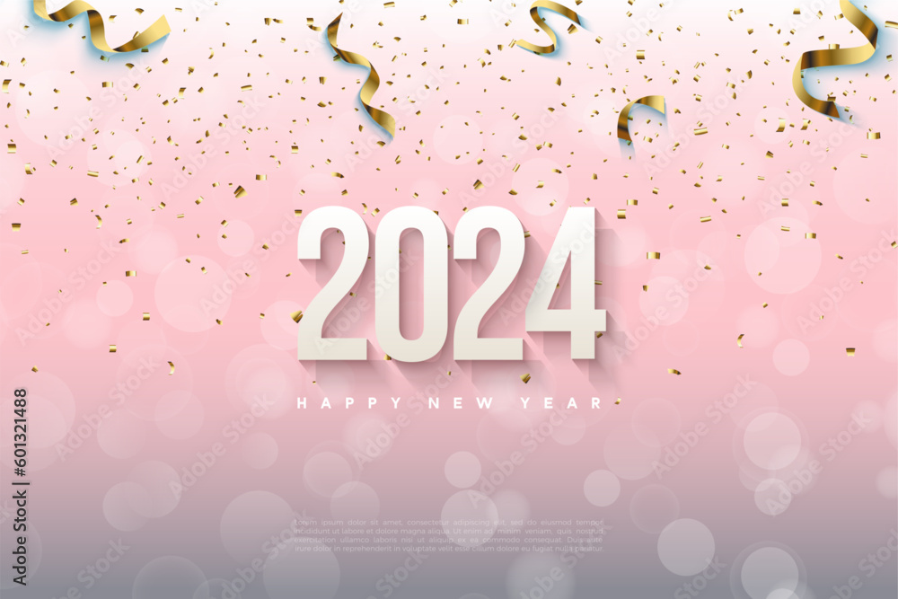 happy new year 2024 background