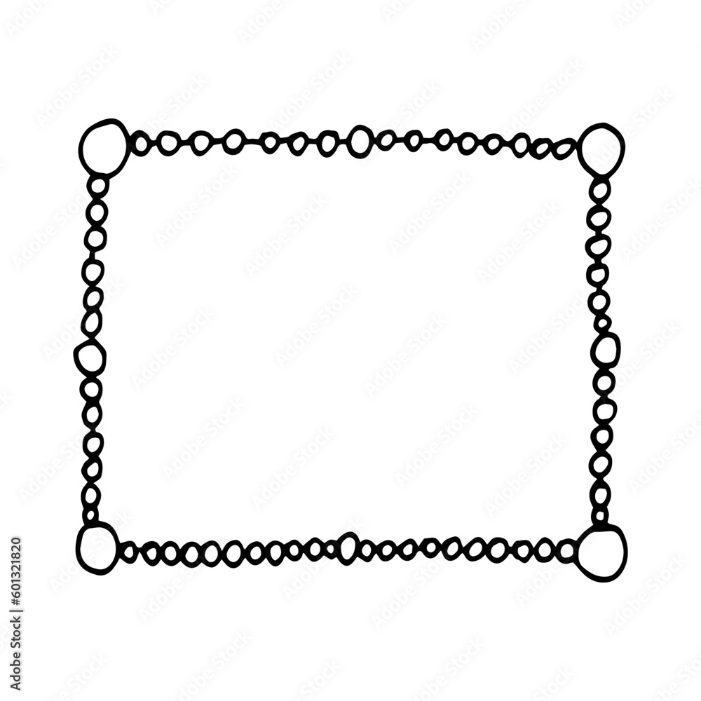 frame hand drawn in doodle style. Border decor for photos and pictures. frame hand drawn in doodle style. Border decor for photos and pictures.
