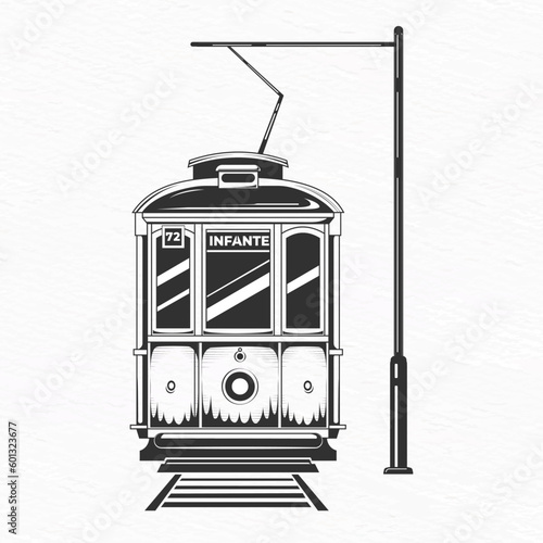 A sketch of a cable tram of Porto Portugal