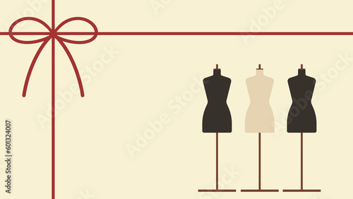 トルソーとリボン