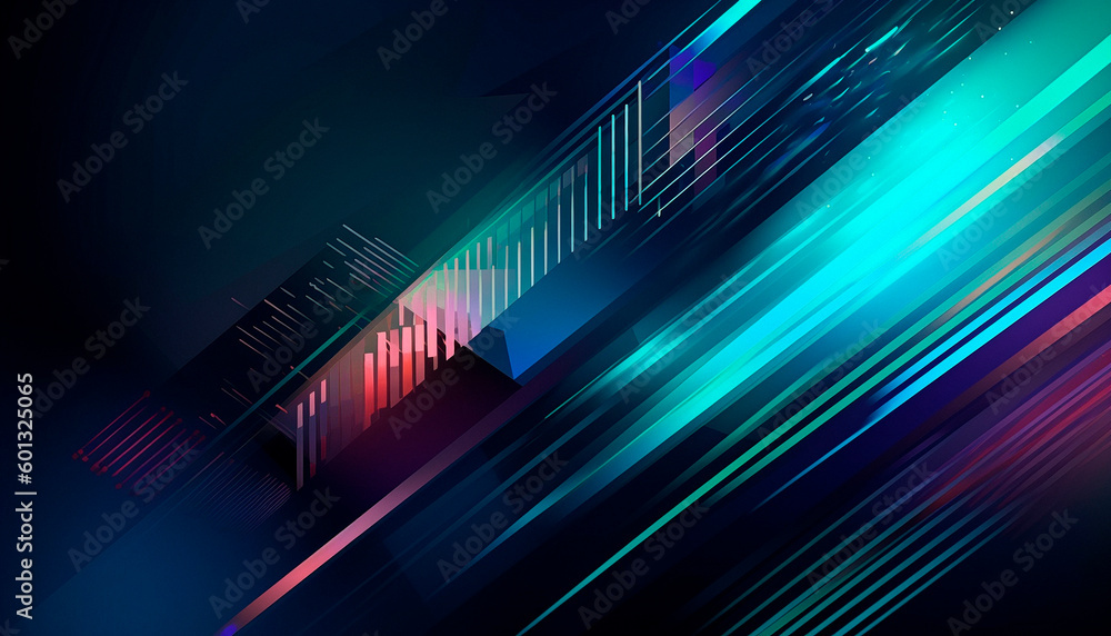 modern abstract background with geometric shapes. High quality illustration Generative AI