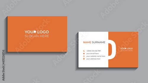 Modern business card design . double sided business card design template. 