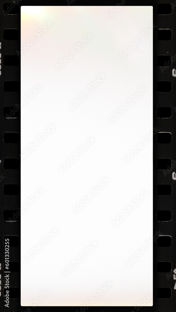 Obraz premium 16mm Vintage Film Frame Overlay with dust, scratches light leaks and flares