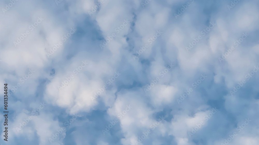 Cloudy sky background, cloudscape with copy space.