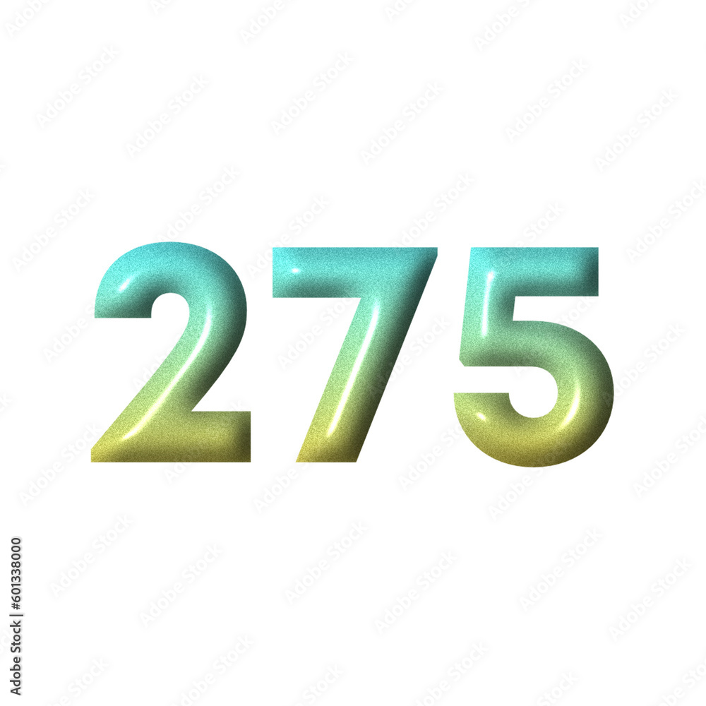 3D number yellow tosca gradient color png 3D number yellow tosca gradient color png