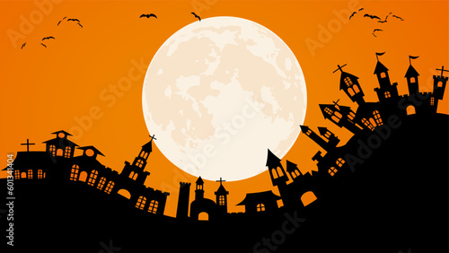 The spooky night background. Spooky night halloween background. Halloween theme dark background. Halloween spooky night background
