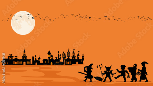 The spooky night background. Spooky night halloween background. Halloween theme dark background. Halloween spooky night background
