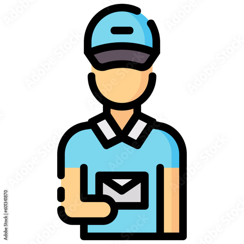 postman avatar vector icon 