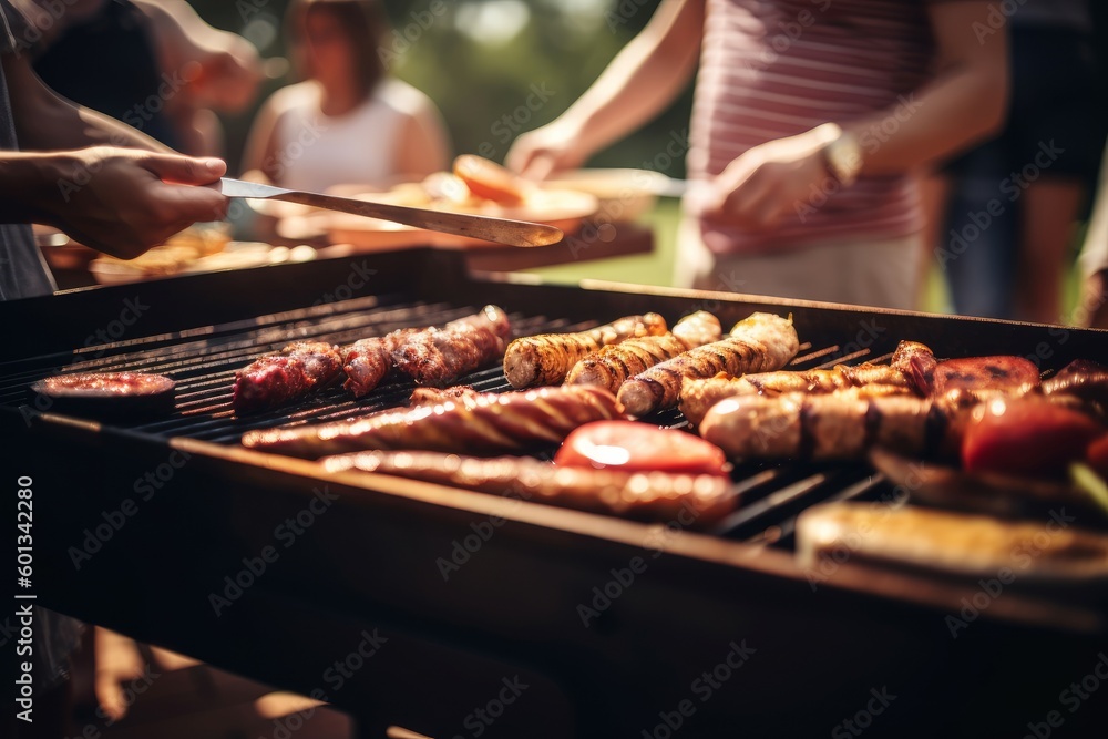 Barbecue party grill. Generate Ai