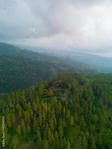 aerial photo of mountains bromo conservation area