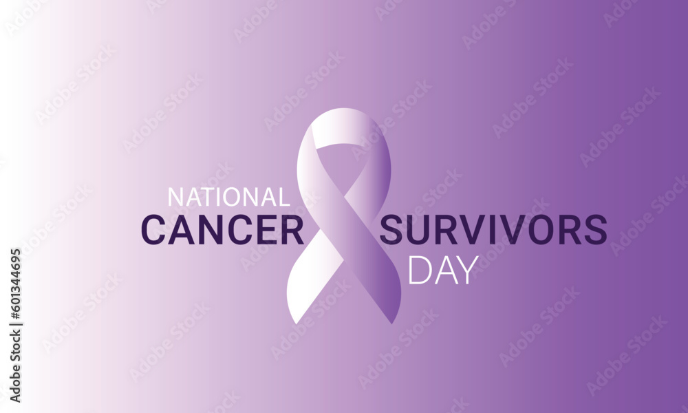 National Cancer survivors day. background, banner, card, poster, template. Vector illustration.