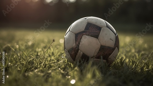 soccer ball on the grass