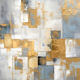 White and Gold with touches of blues, Painting or Ilustration.IA generativa,Generativa,IA