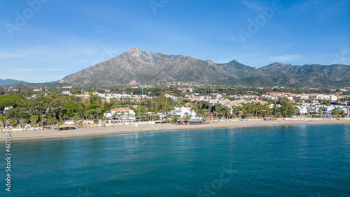 playa de Nagueles en la ciudad de Marbella, Andalucía