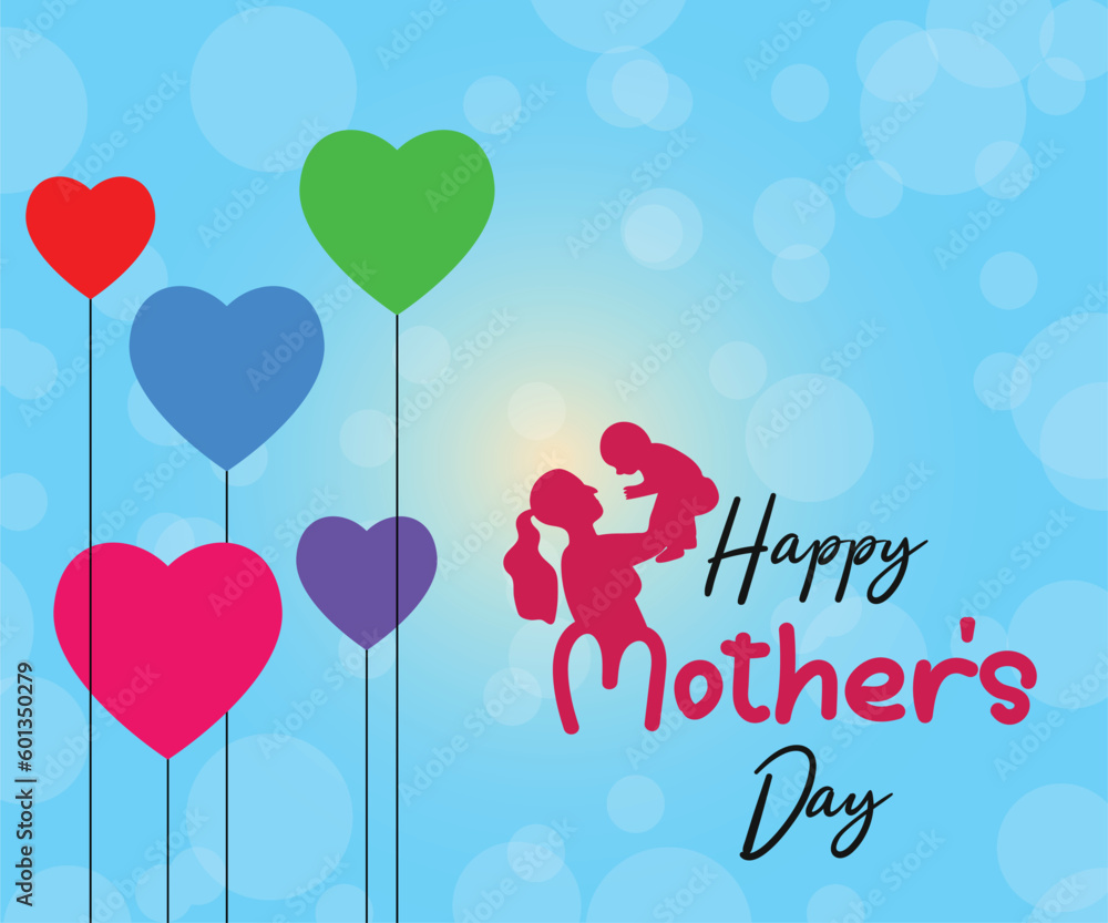 Happy Mother's Day Hearts Wishing