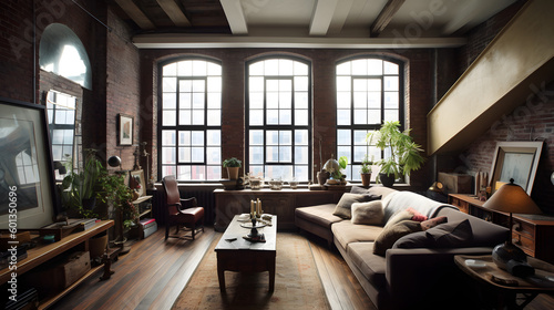 A modern and trendy New York loft