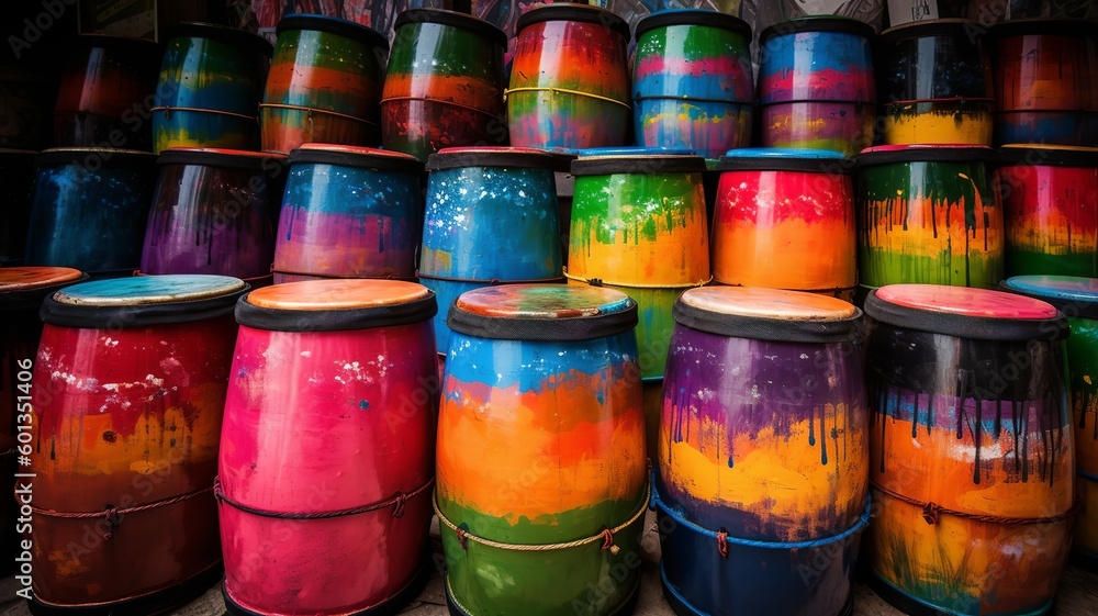 beautiful colorful instruments with splashes of paint make playing music enjoyable and a good atmosphere for sure beautiful colorful instruments with splashes of paint make playing music enjoyable and a good atmosphere for sure