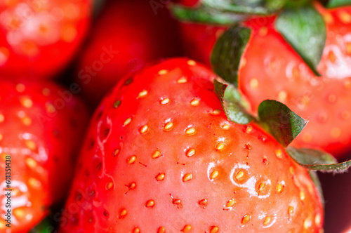 Wallpaper Mural close up of a strawberry Torontodigital.ca