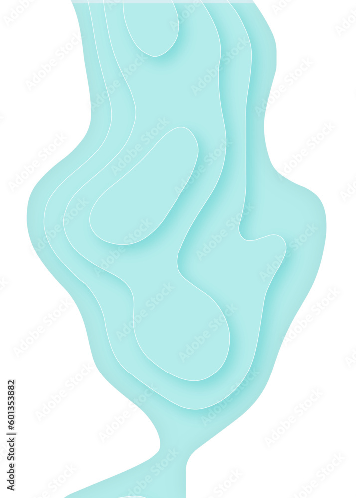 Abstract blue paper cut vector realistic relief. Geometric design layout. Shades of blue. Background template for banners, flyers, and presentations. Abstract blue paper cut vector realistic relief. Geometric design layout. Shades of blue. Background template for banners, flyers, and presentations.