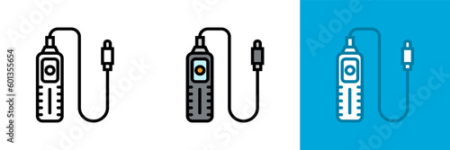 Cable Release Icon, The Cable Release Icon represents a crucial tool for precise and remote control in photography.