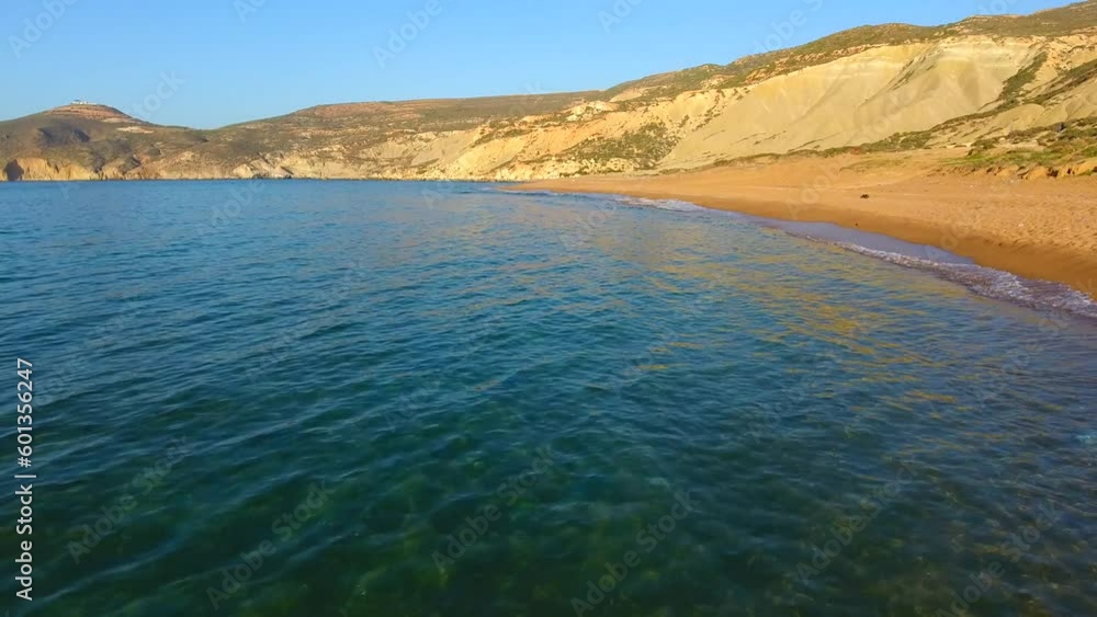 a hill that overlooks a virgin beach of the mideteranean sea in oran algeria at sunset a hill that overlooks a virgin beach of the mideteranean sea in oran algeria at sunset