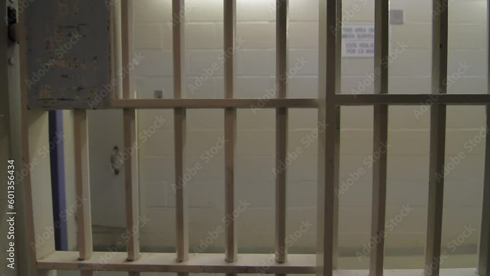 Door of a Prison cell closing. POV from Inside Door of a Prison cell closing. POV from Inside