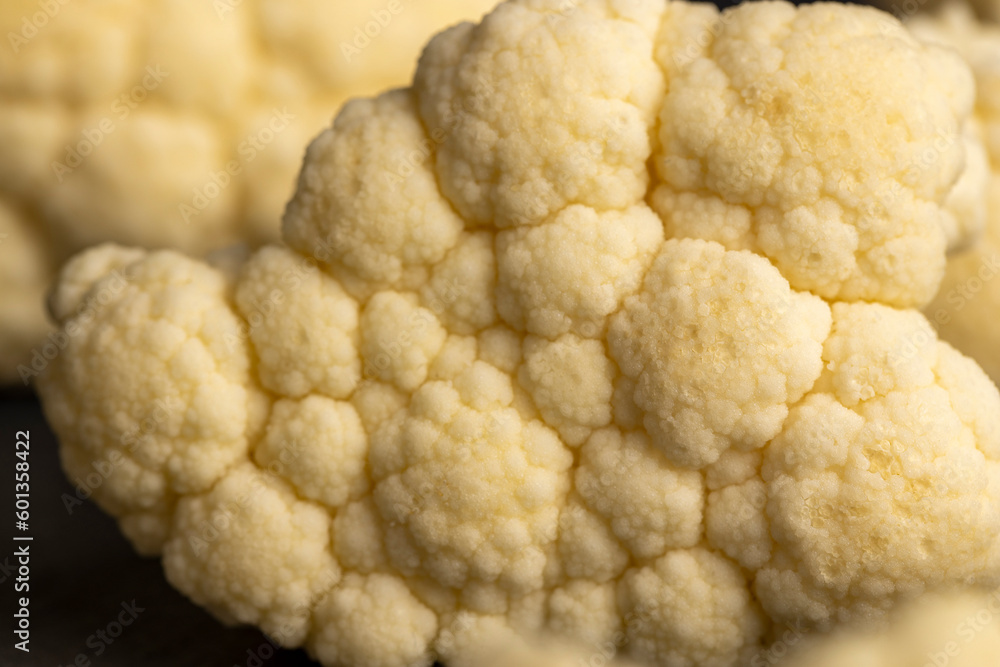 details of white cauliflower on the kitchen table details of white cauliflower on the kitchen table