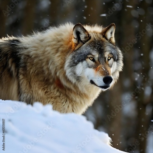 Wolf in winter © benyacoub