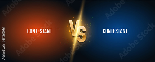 Versus background. Sport battle template. Vector illustration.