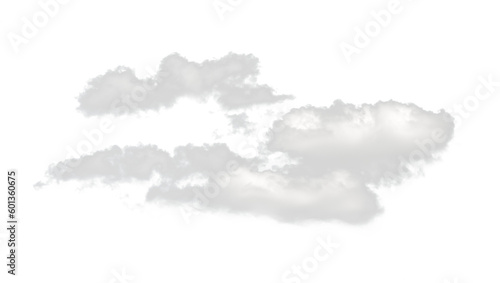 A set of isolated clouds on a PNG background. Textures and backgrounds of nature.