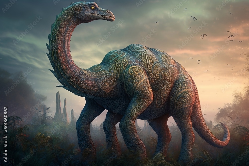 Fototapeta premium Dinosaur 3D Render