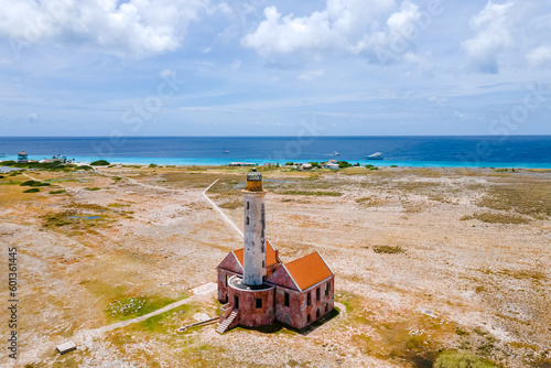 Bild auf Leinwand Lighthouse of the small Island is called Klein Curacao or Small Curacao
