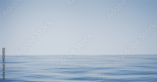 Water waves background. Empty space. Product presentation display. 3d render