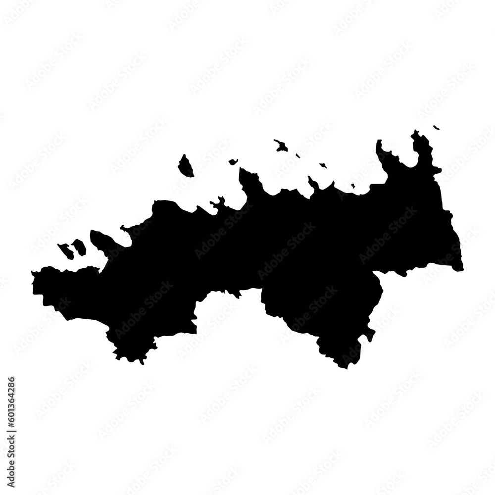 Harju county map, the state administrative subdivision of Estonia. Vector illustration.