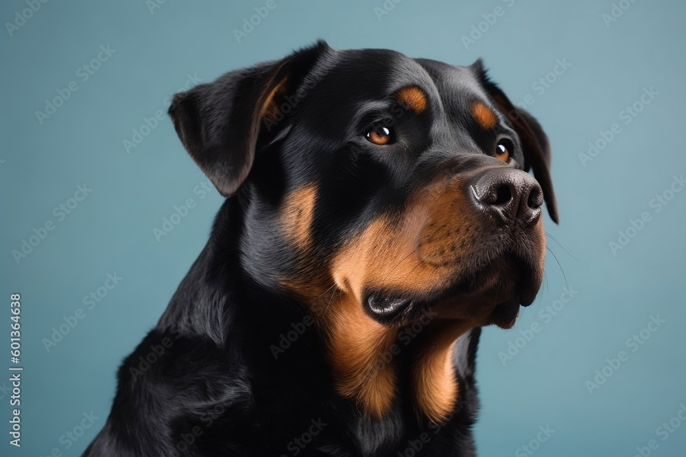 black dog portrait