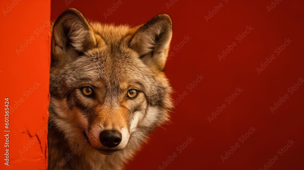 portrait of a red wolf portrait of a red wolf