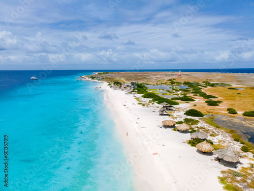 Bild auf Leinwand Klein Curacao Island with Tropical beach at the Caribbean island of Curacao Caribbean
