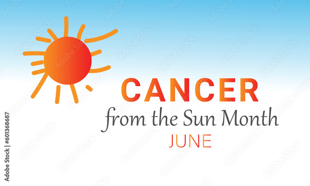 Cancer from the Sun Month. background, banner, card, poster, template. Vector illustration. Cancer from the Sun Month. background, banner, card, poster, template. Vector illustration.