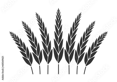 Wheat  grain icon. Cereal  barley symbol. Agriculture design. Vector illustration.