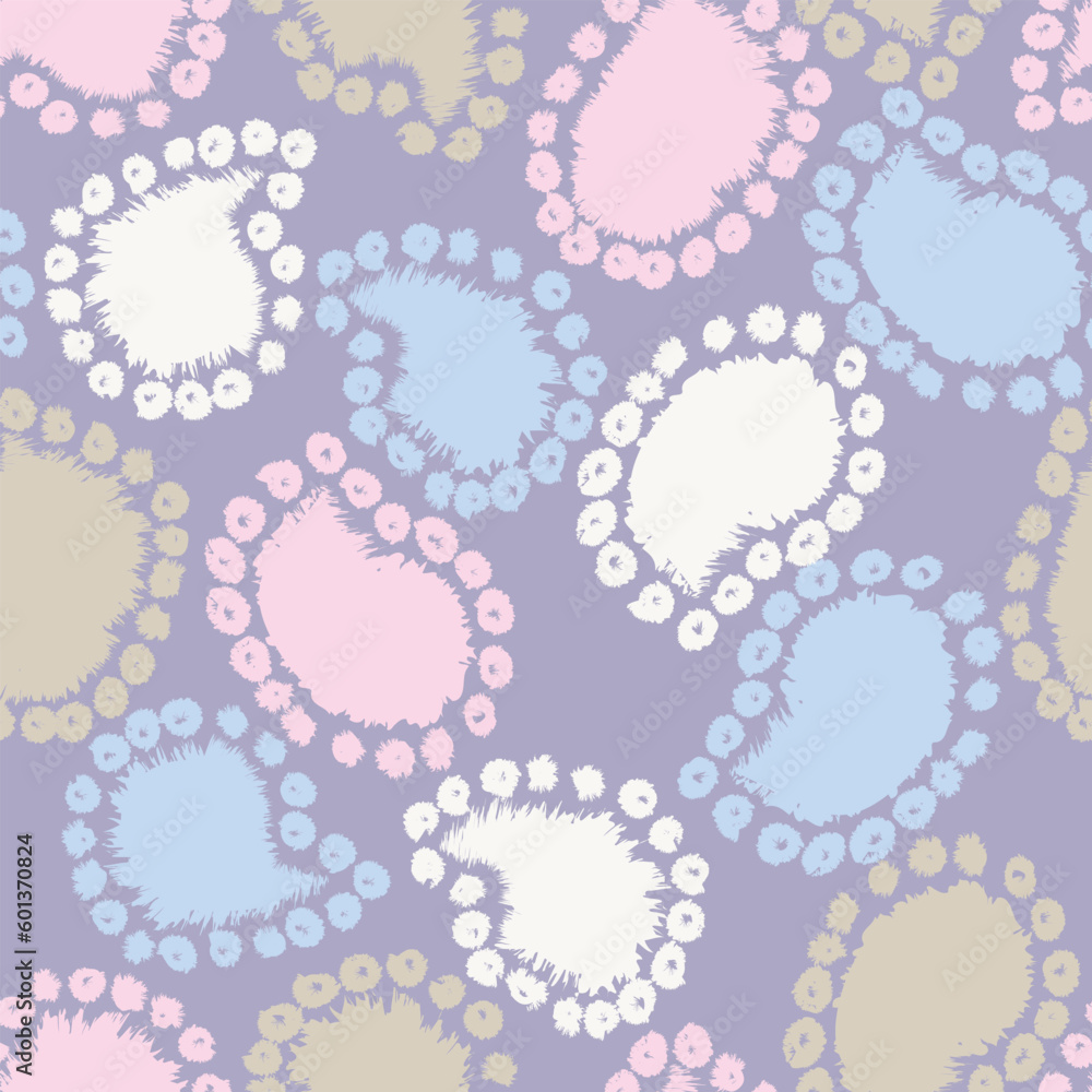 Pastels Paisley abstract Seamless Pattern Design Pastels Paisley abstract Seamless Pattern Design