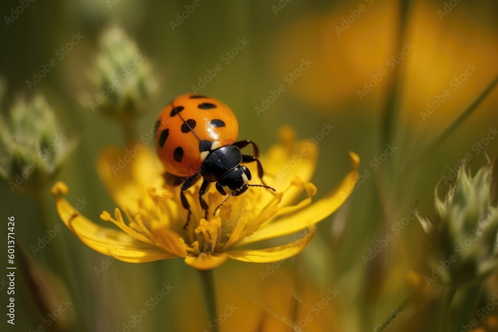 Fototapeta premium Fresh and Bright Summer Vibes - Generative AI Illustration